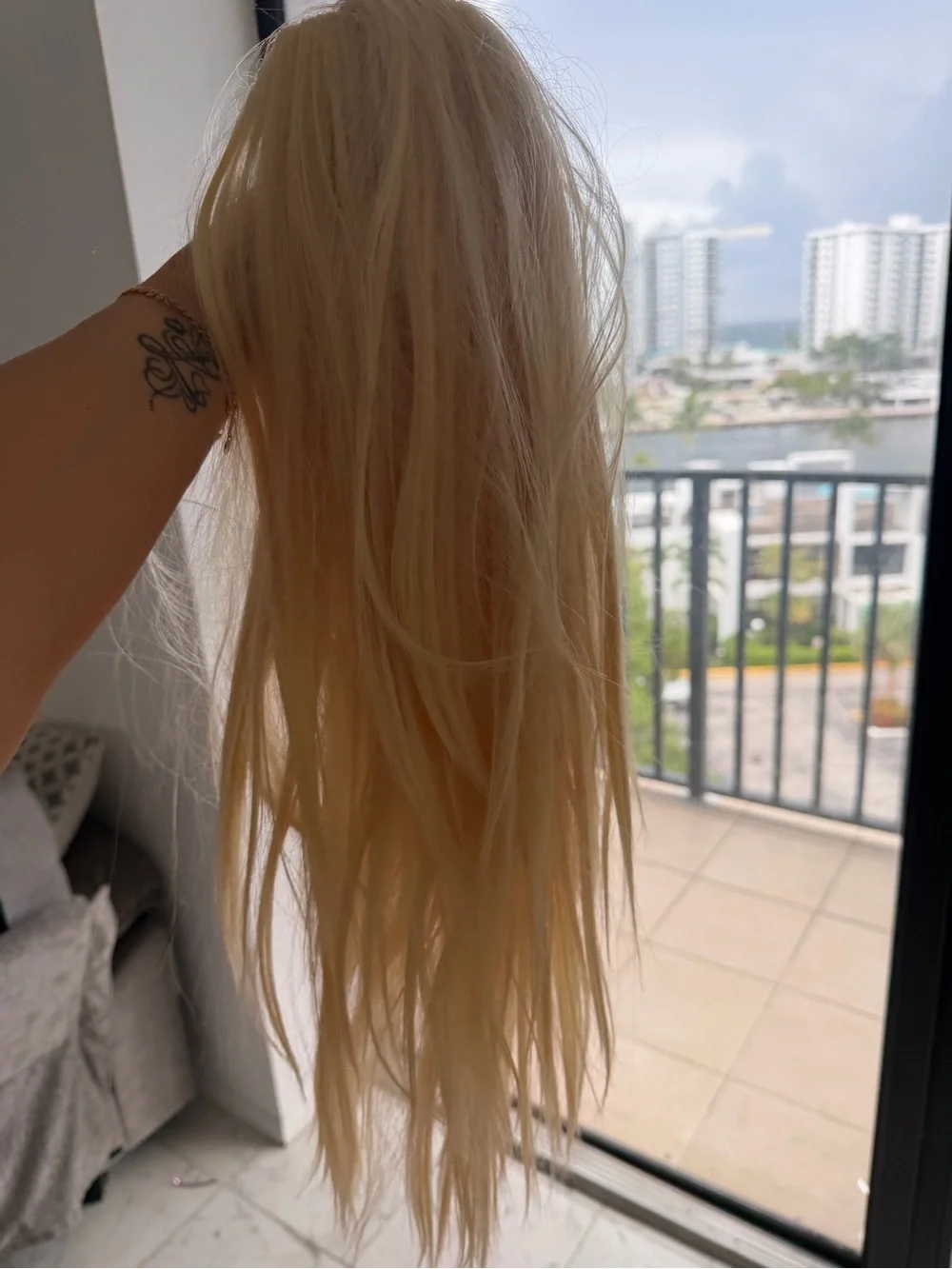Blonde Clip-In Hair Extension Piece - Natural Light Blonde